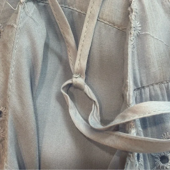 NWOT Talulah Bring Me Flowers Blue Eyelet Tiered Mini Dress Size M - Picture 10 of 11